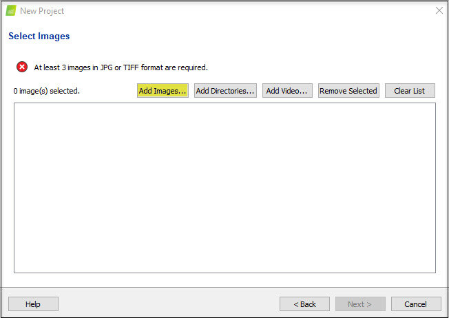 Step 2. Creating a Project - PIX4Dmapper